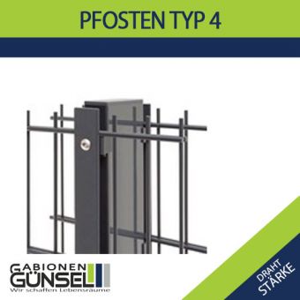 Pfosten Typ4  h 830 mm l 1200 mmm 